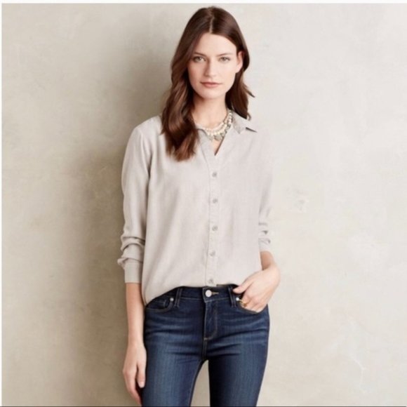 Anthropologie Tops - Anthropologie Cloth & Stone Side-Button Tunic sz S